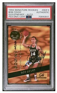 Bob Cousy 1994 Signature Rookies Gold Standard HOF Auto/2500 PSA DNA Auto Auth - Bild 1 von 3