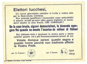DD631-VOLANTINO ELETTORALE MONARCHICO - Foto 1 di 1