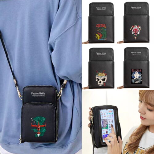 Touch Screen Wallet Women Bag PU Leather Cellphone Wallet Purse Shoulder Bag UK