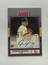 2022 Topps Brooklyn Collection Aaron Ashby Rookie Card RC BLACK AUTO #48/75