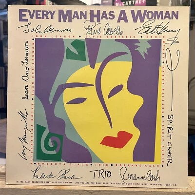 [ROCK/POP]~EXC LP~VARIOUS ARTISTS~Every Man Has A Woman~[1984~POLYDOR]~UK IMPORT - Image 1 of 4