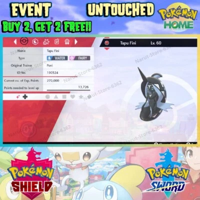 Tapu Fini Event🔥2019 International Challenge May🔥Pokémon Sword and Shield - Image 1 of 4