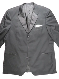 HUGO BOSS Baker/Jazz Suit Tuxedo Tux Jacket 48 Long Wool Silk Wedding Party USA - Picture 1 of 12