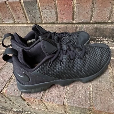 Nike LeBron XIV Low Negro/Negro Gris Oscuro talla 11 para hombre Foto 1 de 4