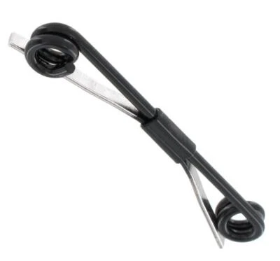 Escudos Clip de cuello para hombre vintage barra esmalte negro años 60 en caja 2 1/8" Foto 1 de 3