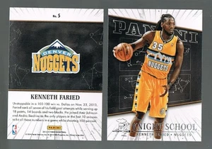 KENNETH FARIED #5 Nuggets Knight School 2013/14 Panini NBA - Quantity Alv. - Picture 1 of 1