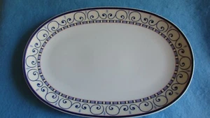 Winterling, Dessina, 1 ovale Platte, Fleisch, Gebäck, Porzellan, blaues Dekor - Bild 1 von 4