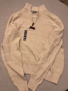 Suéter Pullover IZOD 1/4 Cremallera Manga Larga Hombre Talla Pequeña Nuevo Con Etiquetas - Imagen 1 de 9