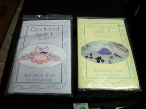 CROCHETED LADY 1 & 2 BELLE REBECCA SEW ARTFULLY YOURS MACHINE EMBROIDERY CDS - Picture 1 of 2