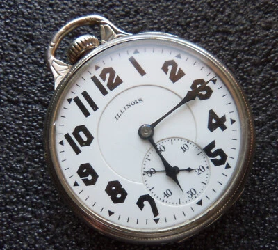 Vintage Illinois Sangamo Special 17 sz  23 Jewel 60 Hour Wind Model 13 - Image 1 of 4