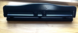 Universal 74323 12-Sheet Two & Three 9-3/2" Hole Adjustable Punch - Free Ship - Picture 1 of 6