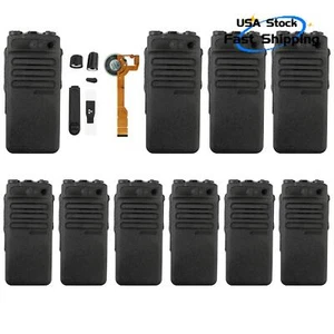 10 Pack Black Front Housing Case Replacement for XPR3300 XPR with MIC Radio - Zdjęcie 1 z 5