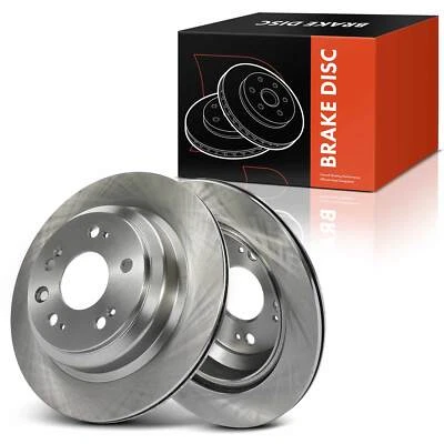 New Rear Disc Brake Rotors for Acura RL 2005 2006 2007 2008 2009 2010 2011 2012 - Image 1 of 4