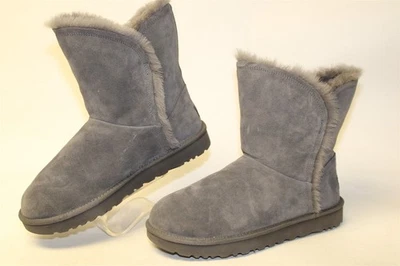 UGG Classic Short Fluff High-Low NEW Suede Shearling Womens 11 42 Boots 1103746 - Image 1 of 4