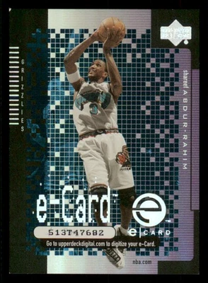2000-01 Upper Deck e-Card 1 #EC4 Shareef Abdur-Rahim - Image 1 of 2