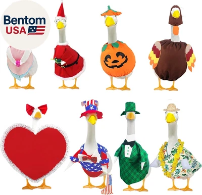 Conjunto de 8 trajes de ganso de porche de vacaciones para todas las estaciones paquete de vacaciones San Patricio Pascua  Foto 1 de 4