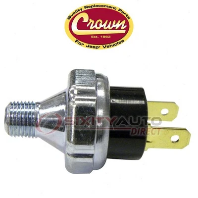 Crown Automotive Engine Oil Pressure Switch for 1981-1983 Jeep CJ5 2.5L 4.2L xp Foto 1 de 4