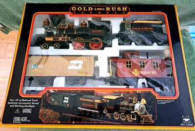 Juego de tren Gold Rush Express escala G por nuevo brillante No. 186 2003 nuevo en caja Foto 1 de 4