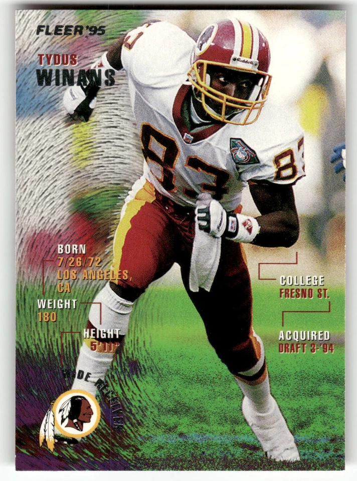 Tydus Winans 1995 Fleer Football Excellent - Image 1 of 2