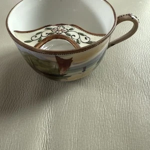 nippon hand painted mustache cup Antique  - Picture 1 of 10
