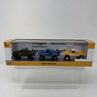 M2 Machines Chevrolet GMC Square Body Truck 3-Pack Walmart Exclusive New Sealed - Image 1 of 4