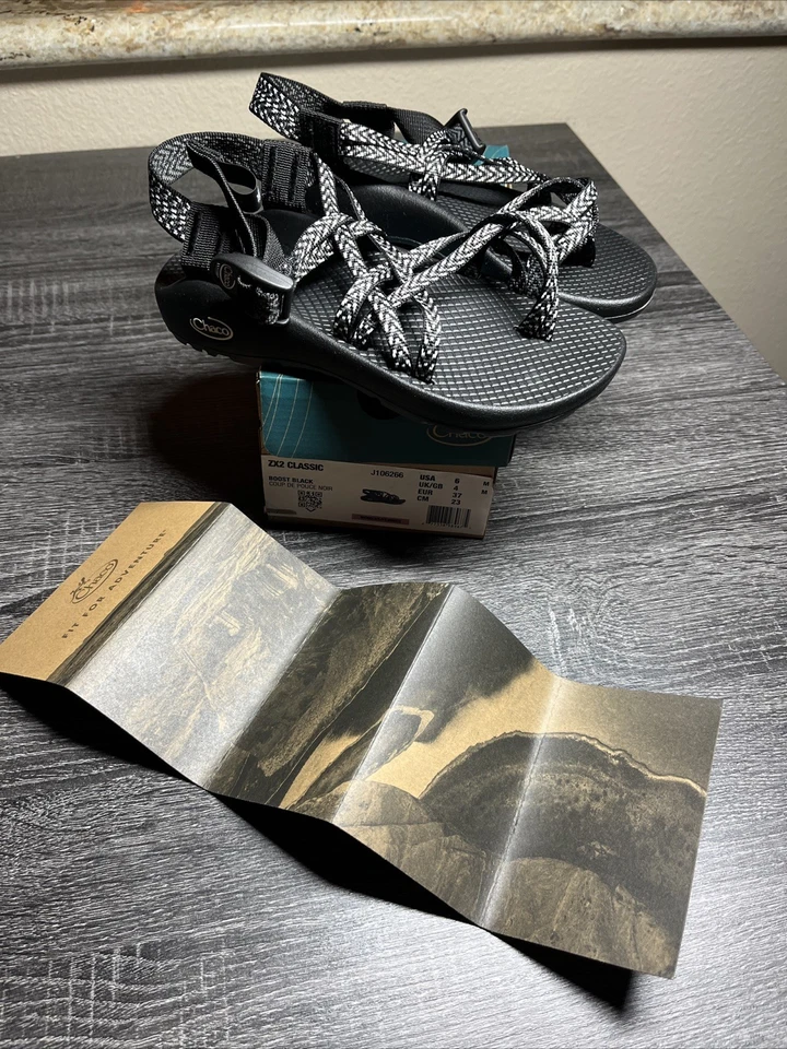 Chaco J106266 ZX 2 Classic Boost Black Women's Sandals 6 US