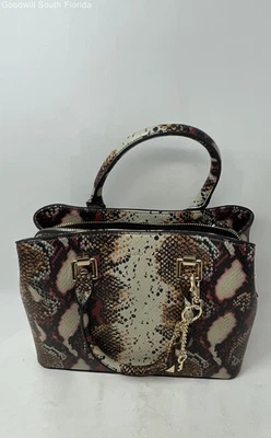Bolso de hombro de diseñador con estampado de piel de serpiente rojo negro Aldo para mujer Foto 1 de 4