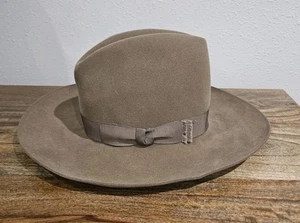 Cappello da cowboy donna tesa larga Patricia Underwood Ralph Lauren 100% lana pelo di cavallo - Foto 1 di 12