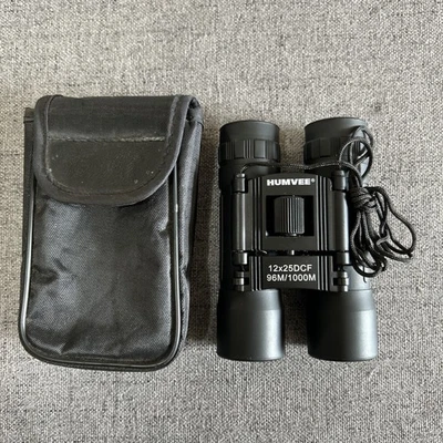 Binoculars Humvee Brand 12x25 DCF 96m/1000m Black Case Included - Image 1 of 4