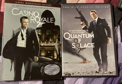 James Bond 007 - DVD Lot of 2 Casino Royale - Quantum of Solace Daniel Craig New - Image 1 of 2