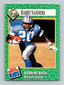 Barry Sanders 1990 Sports Illustrated for Kids #202 GOAT HOF CASI NUEVO o mejor - Imagen 1 de 2