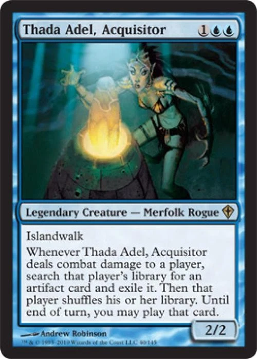 Thada Adel, Acquisitor -Foil Light Play MTG Worldwake - Image 1 of 1