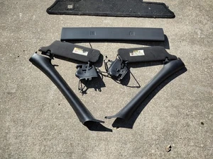 1994 - 2004 FORD MUSTANG CONVERTIBLE L&R SUNVISOR SET OEM grey color - Picture 1 of 6