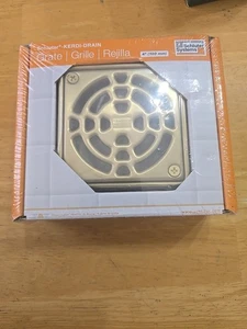 Schluter Kerdi Drain Grate Kit 4" Classic Gold Finish - KD4GRKECG Brand New  - Picture 1 of 5