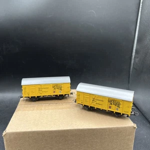 Konvolut 2 Roco Spur HO Dinkel Acker Deutsche Bier Güterwagen  - Bild 1 von 11