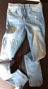 SP Black Label Light Blue Jeans Size 27 High Rise Faded Distressed - Picture 1 of 23
