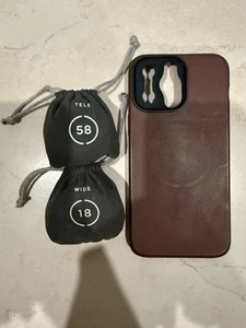 Moment iPhone 14 Pro Max Case, Wide 18mm Lens, 58mm Tele Lens Bundle - Zdjęcie 1 z 3