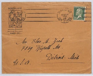 FRANCE ADVERT Library Printer DORBON Cover Paris 1927 USA TRANSATLANTIC YZ251 - Picture 1 of 12