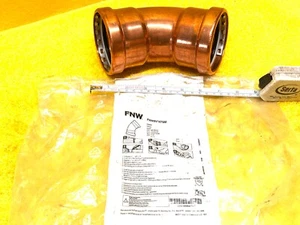 FNW FNW5V1476M 3" COPPER 45 DEGREE PRESS ELBOW FITTING 3" x 3" P x P XLC - Picture 1 of 7