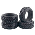 4Pcs Toy Car Tires Non-Slip Car Part Off-Road  Car Rubber Tires Vehicle Part