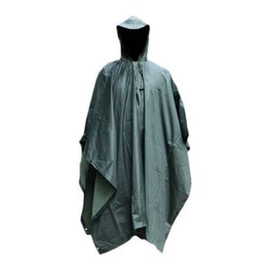 Tactical Rain Poncho - Army Military Poncho Shelter - Waterproof Ripstop Camping - Picture 1 of 16