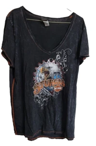 T-shirt donna 3x Harley Davidson 77th Sturgis Black Hills Rally Hill City HD concessionario - Foto 1 di 2