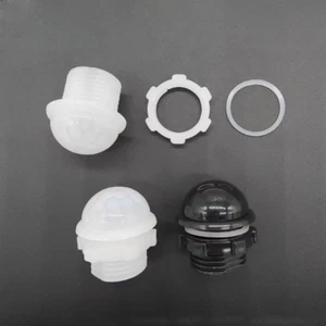 Lente Fresnel de inducción infrarroja cuerpo humano PIR HDPE 7709-8 blanca/negra 5 juegos - Imagen 1 de 6
