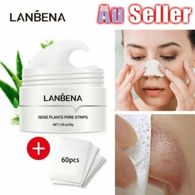 LANBENA Blackhead Remover Cream Facial Nose Mask Plant Pore Strips Acne Peel Off - image 1 of 4