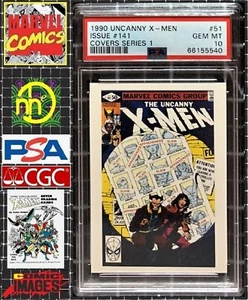 1990 Marvel Comic Images X-Men Covers I - X-Men #141 - PSA 10 GEM MINT - POP 2 - Picture 1 of 4