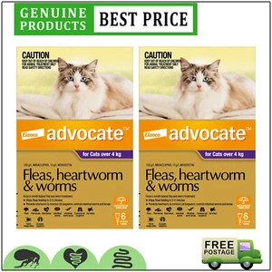 Advocate For Cats Over 4 Kg 3,6,12 Pack PURPLE - Picture 1 of 5