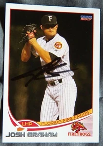 Atlanta Braves Josh Graham Signed 2017 Florida Fire Frogs Auto Card - Imagen 1 de 1