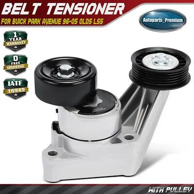 Belt Tensioner w/ Pulley for Buick Park Avenue 96-05 Olds LSS 88 Pontiac 3.8L - Image 1 of 4