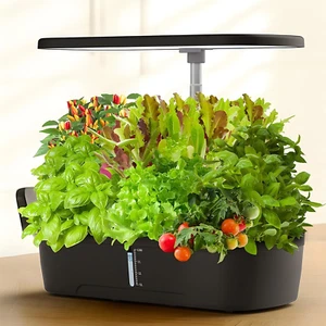 Indoor Garden Hydroponics Growing System: 12 Pods Plant Germination Kit Aeroponi - Picture 1 of 12