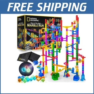 EDUCATIONAL Glow-in-the-Dark Marble Run Set - 250 Pieces with Storage Bag - Picture 1 of 8
